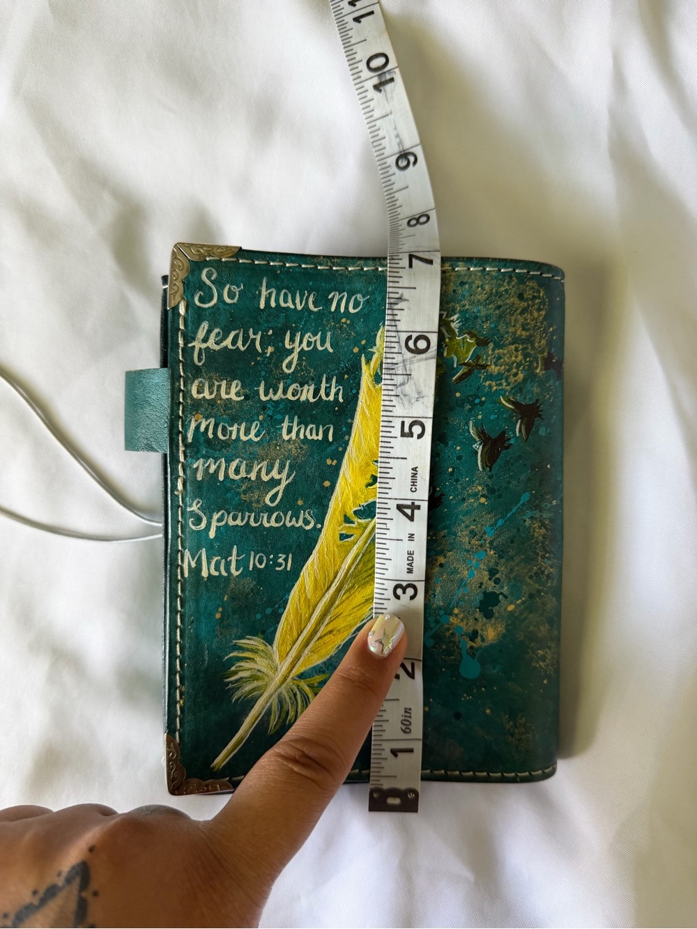 Unique one of a kind travelers notebook A6 or pocket size - Picture 12 of 13
